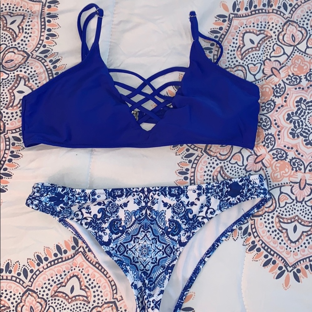 SHEIN blue bikini